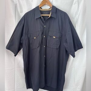 Mens Navy Blue Eddie Bauer button up shirt